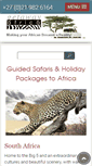 Mobile Screenshot of getawayafrica.com